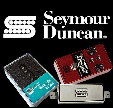 Novità Music, distribuidora oficial da marca Seymour Duncan no Brasil.