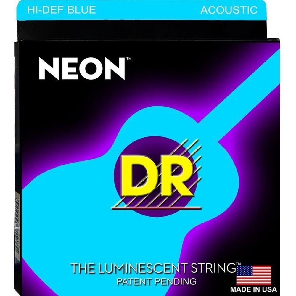 Dr Strings Neon Blue Nbe-10 : DR Strings NBE-10 Medium (blue) – VNJQN